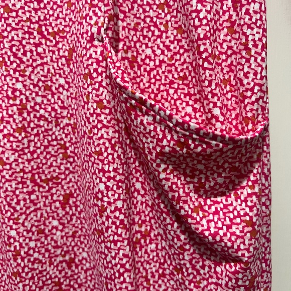 J. McLaughlin NWT Catalyst pink/white sheath dress with pockets XL - Picture 2 of 3